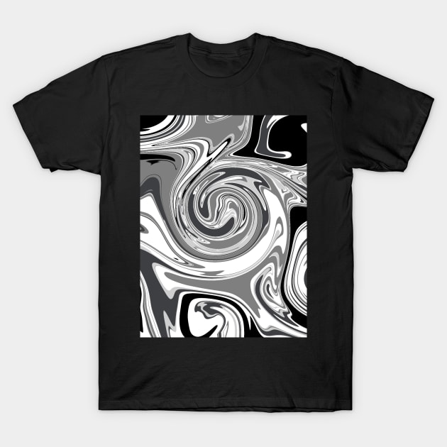 Marble Noir T-Shirt by Aesir_Artwork